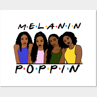 Melanin Women Poppin, Afro Black Girl Magic Posters and Art